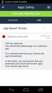 Pokemongo Niantic Labs malware