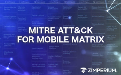 Zimperium Webinar MITRE ATT&CK For Mobile Matrix