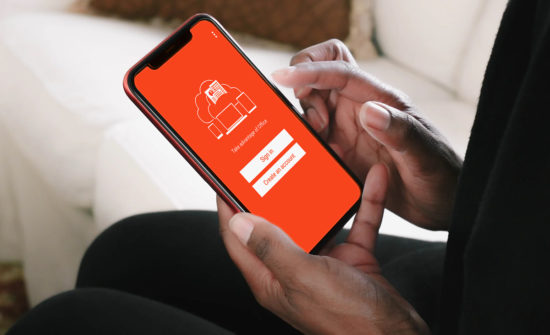 Person Signing Into Office 365 App
